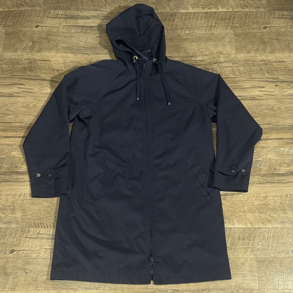 L.L. Bean Women’s Dark Blue Hooded Trench Coat - Size S